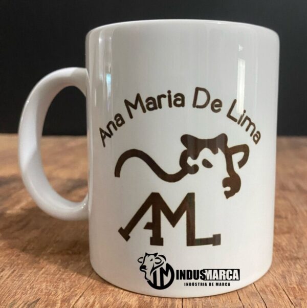 Caneca de cerâmica branca PERSONALIZADA com a logo da sua marca - Image 5